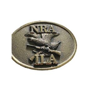 Vintage NRA ILA‎ Brass Belt Buckle USA